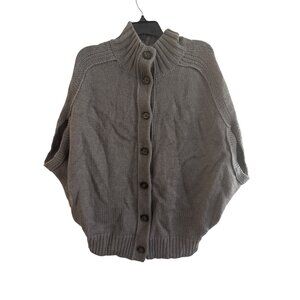Banana Republic Button-Up Cardigan Women’s S Merino Wool Blend Gray Long Sleeve